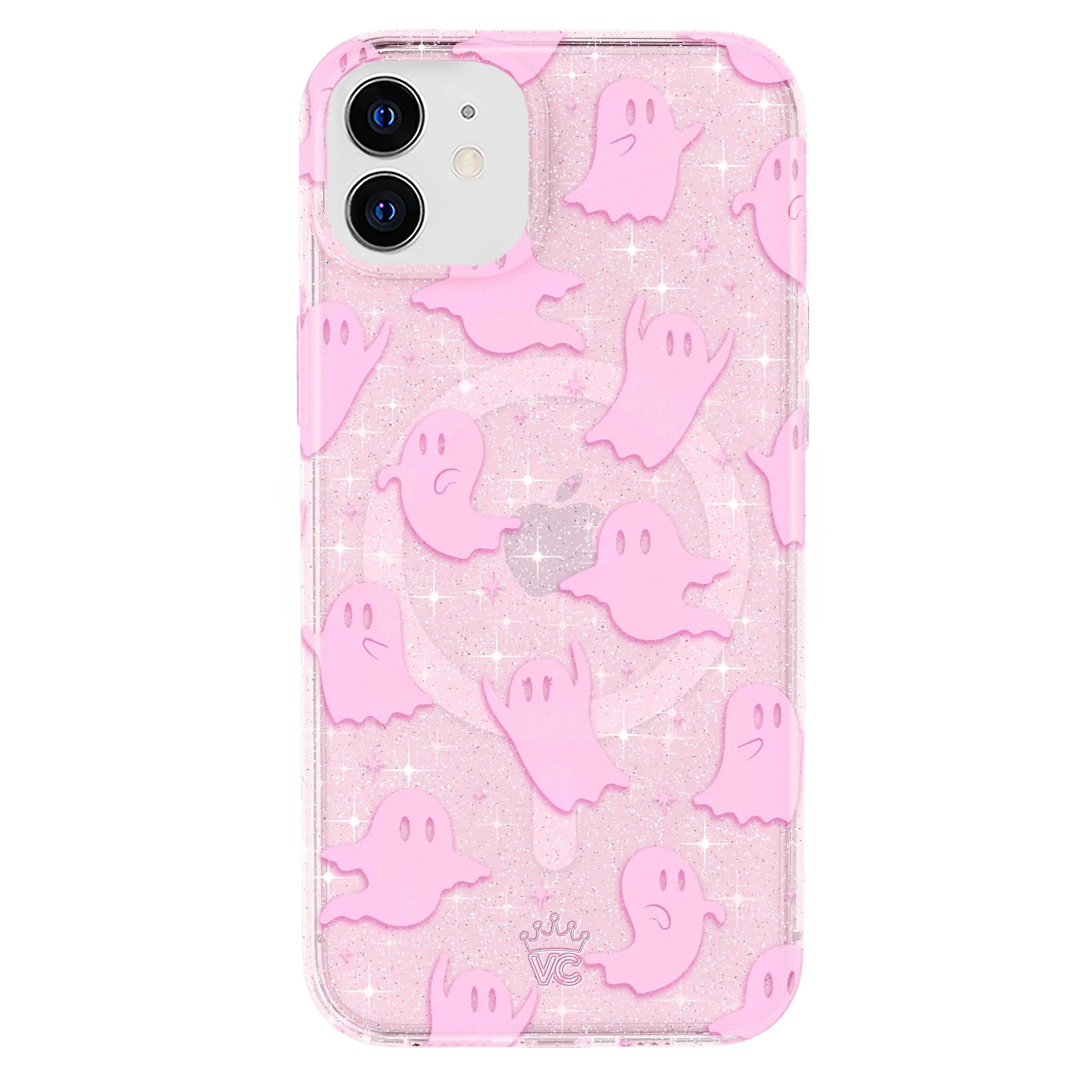 Ghosted Pink Glitter iPhone Case