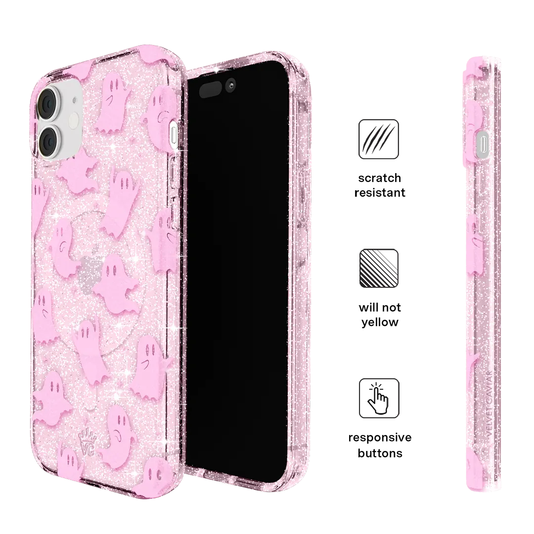 Ghosted Pink Glitter iPhone Case