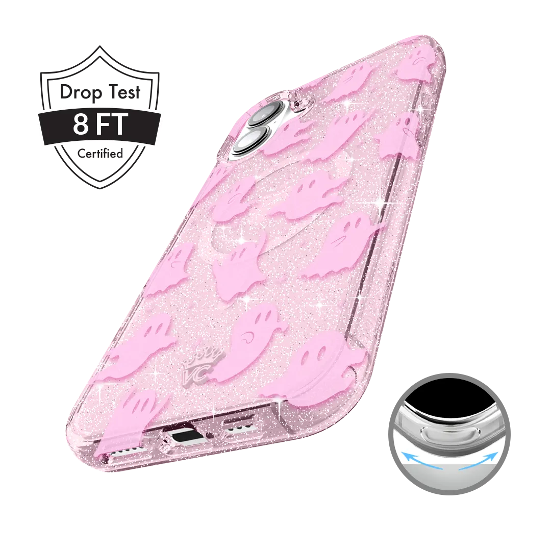 Ghosted Pink Glitter iPhone Case