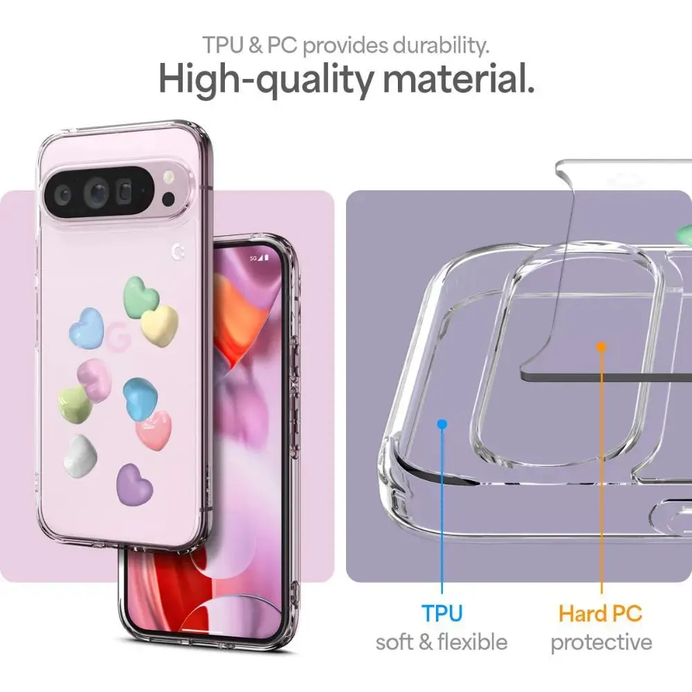 Google Pixel 9 Pro XL Case Ultra Hybrid Candy Hearts