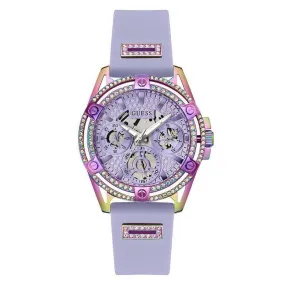 GUESS Ladies Purple Iridescent Multi-function Watch GW0536L4