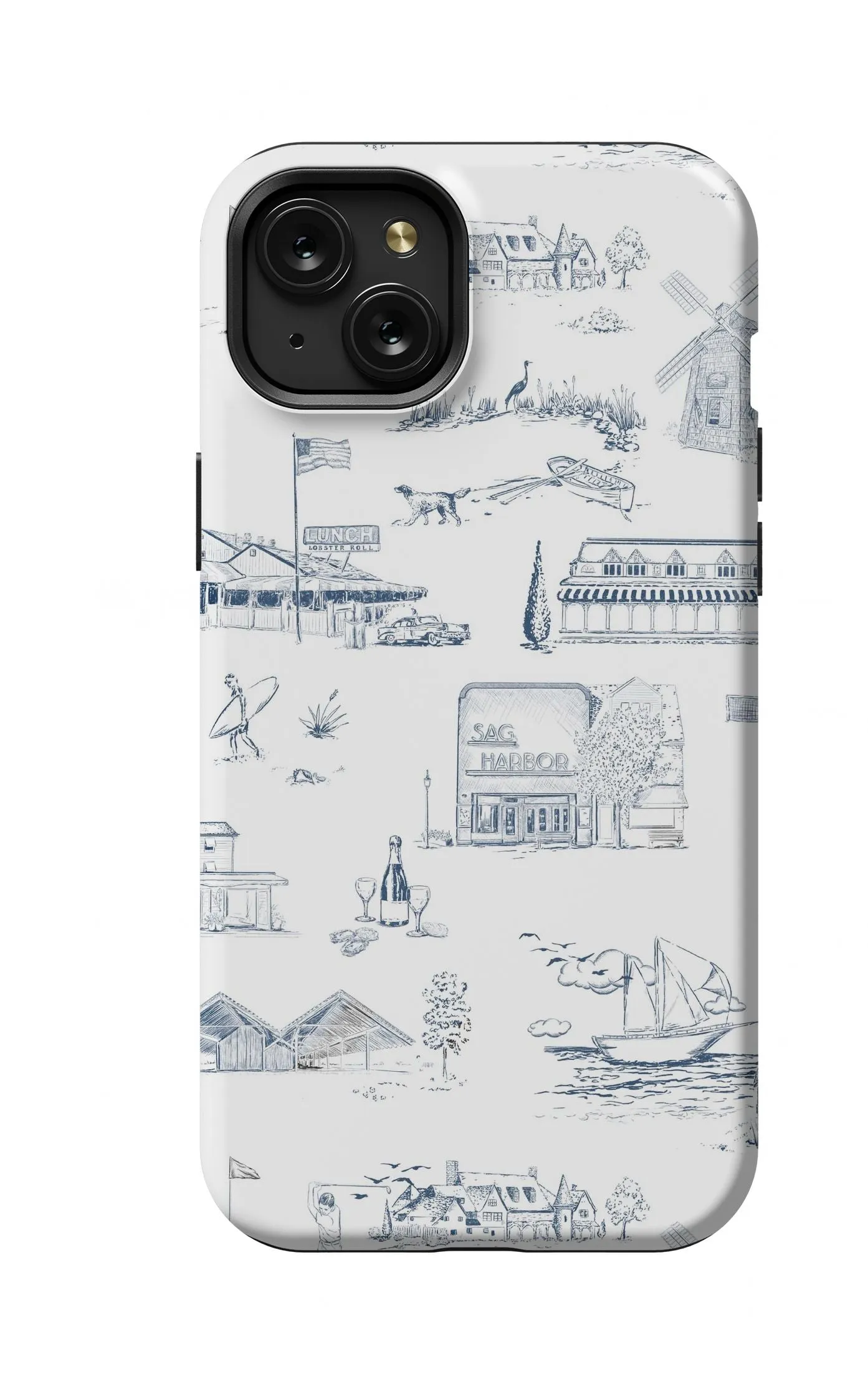 Hamptons Toile iPhone Case