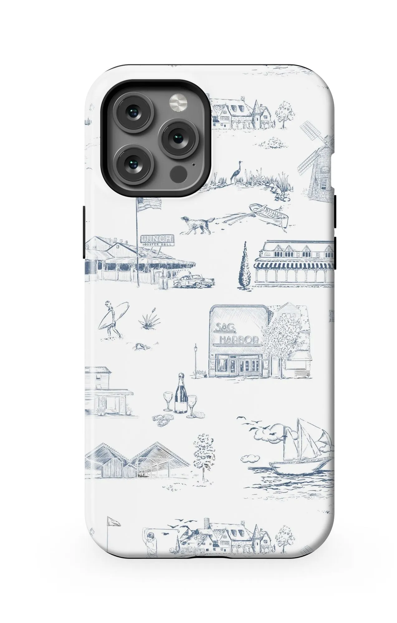 Hamptons Toile iPhone Case