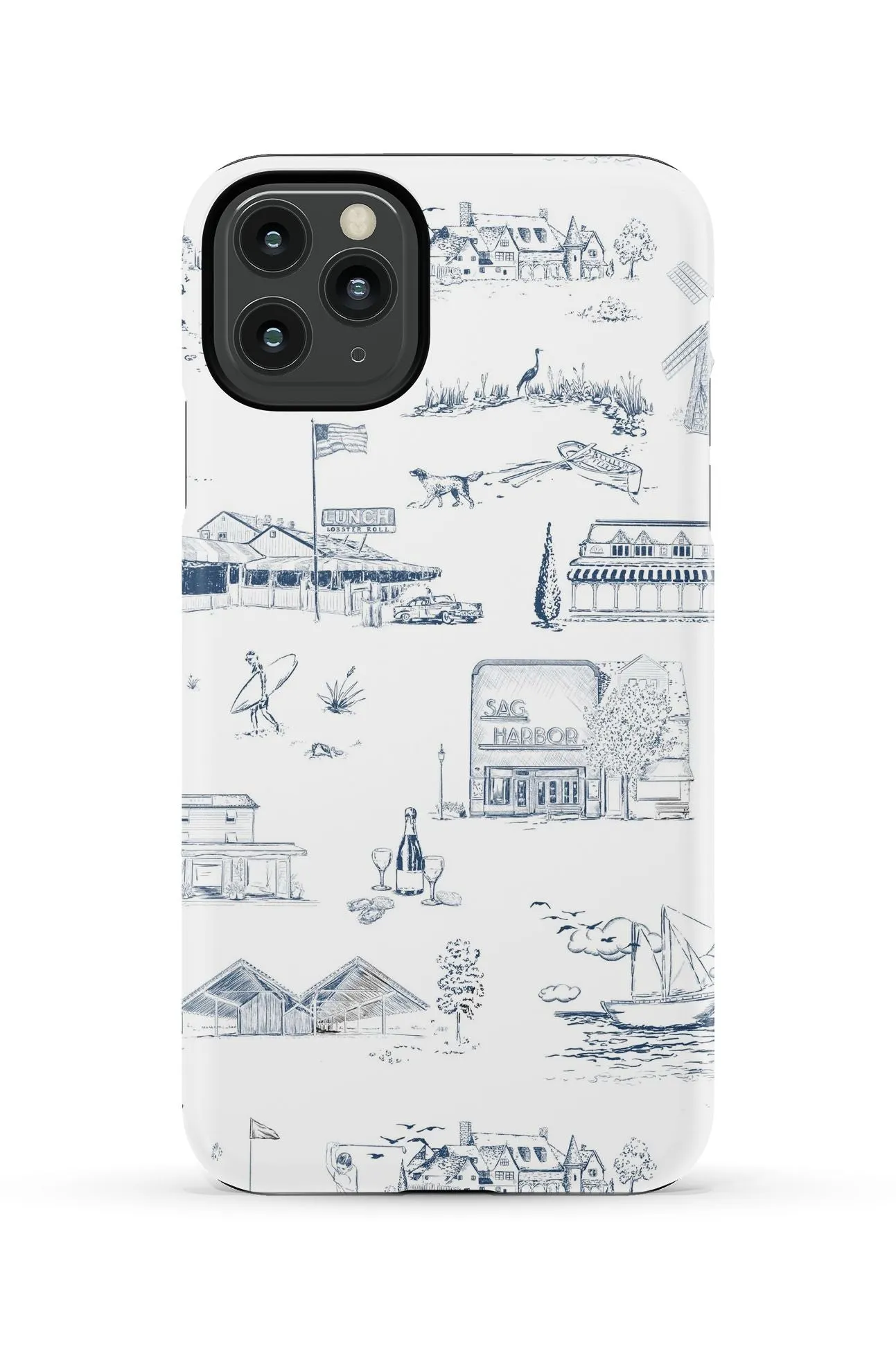 Hamptons Toile iPhone Case