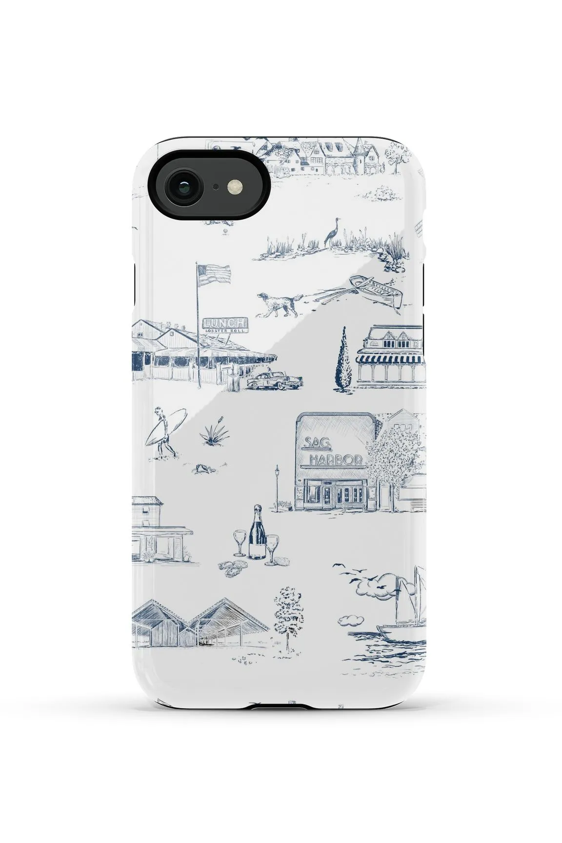 Hamptons Toile iPhone Case