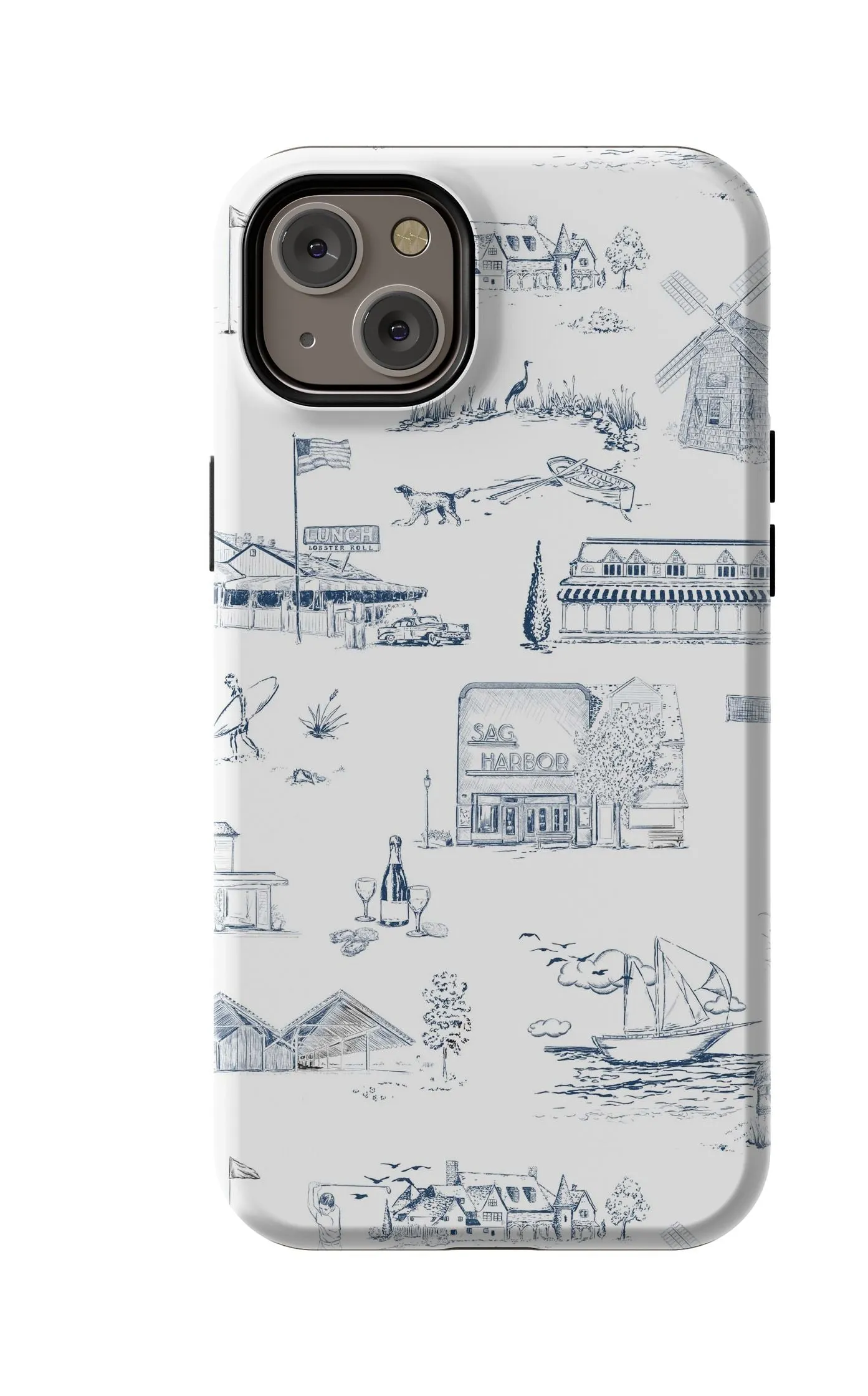 Hamptons Toile iPhone Case