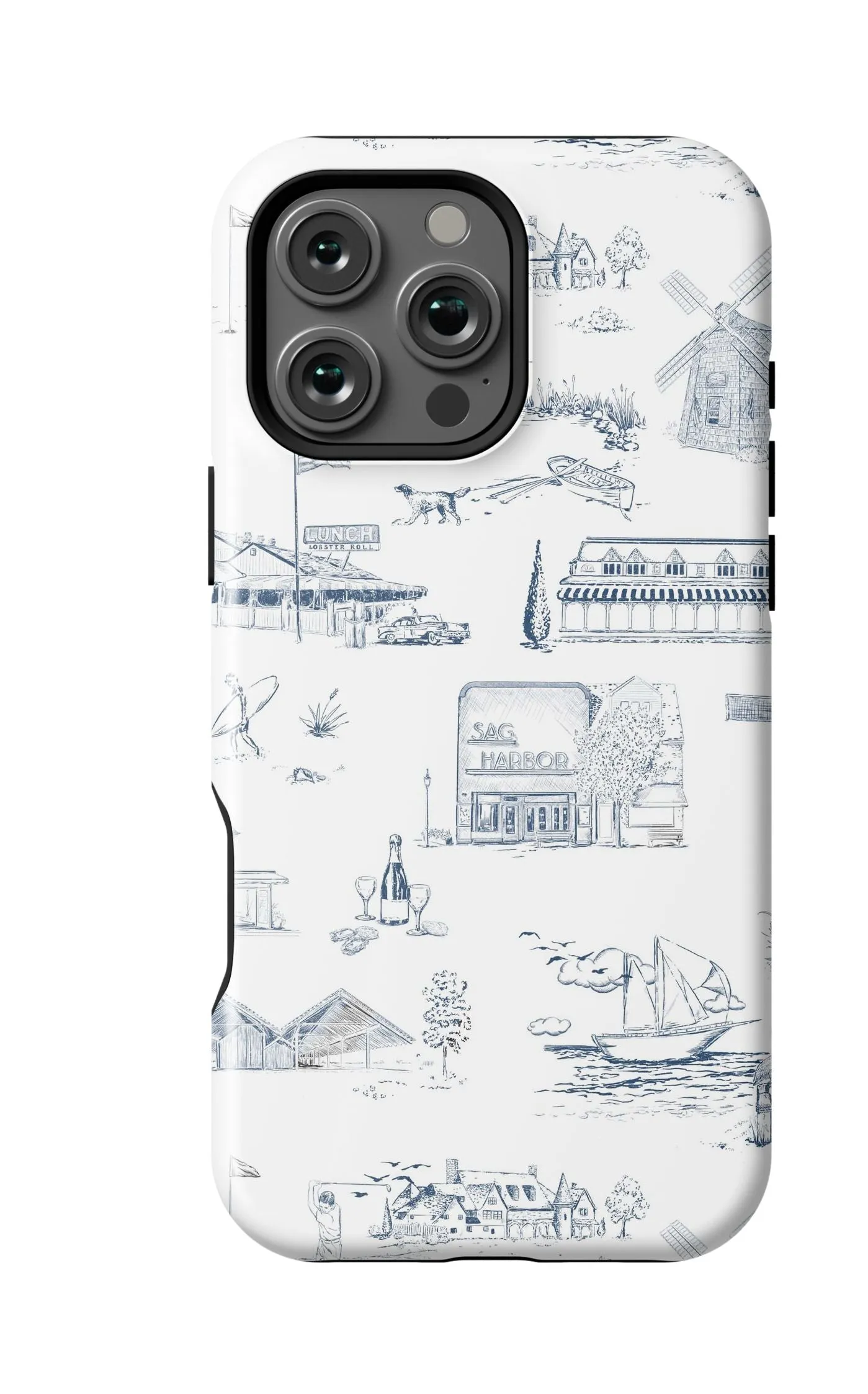 Hamptons Toile iPhone Case