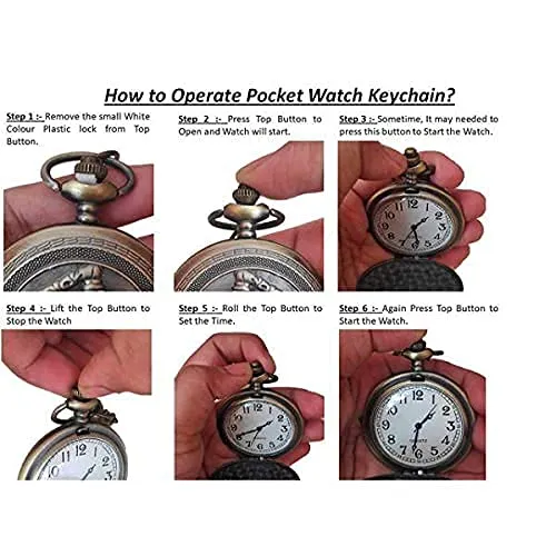 Harry Potter  Pocket Watch Keychain