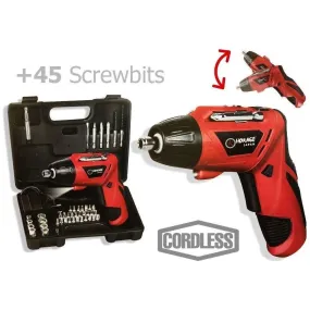 Hokage HKG-CS45K Cordless Screwdriver Kit with Case