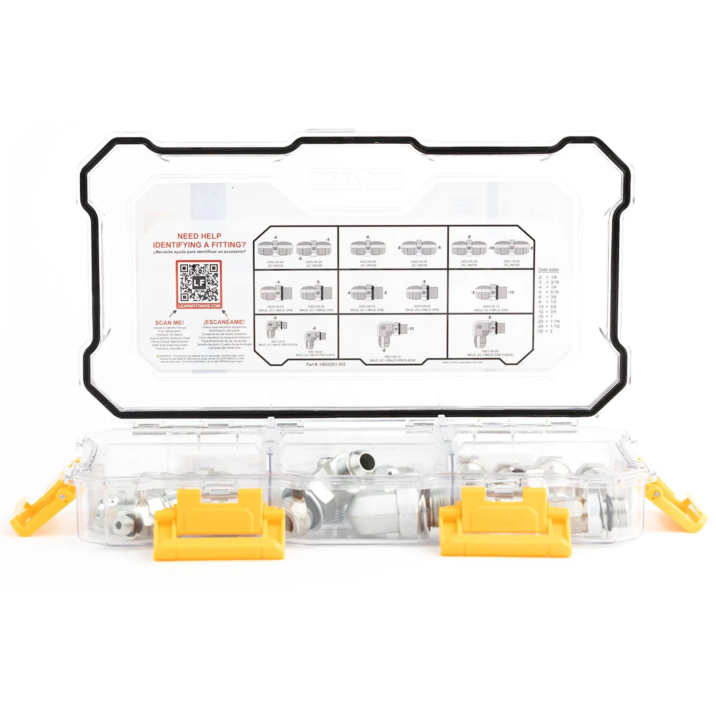 HOSEBOX Fitting Pack JIC to ORB