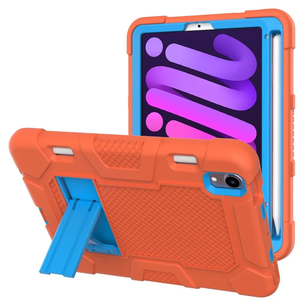 iPad Mini 6 (2021) TPU   silicone cover - Orange / Blue