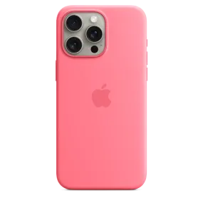 iPhone 15 Pro Max Silicone Case with MagSafe - Pink