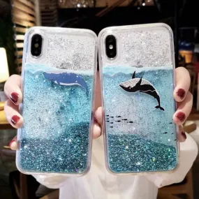 iPhone Case: Cute Whale in the Ocean