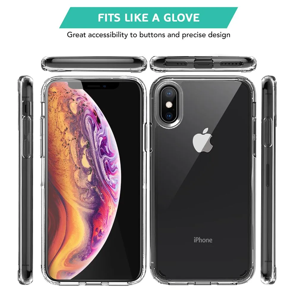 iPhone X / iPhone XS Clear Transparent Hard Back Case Cover