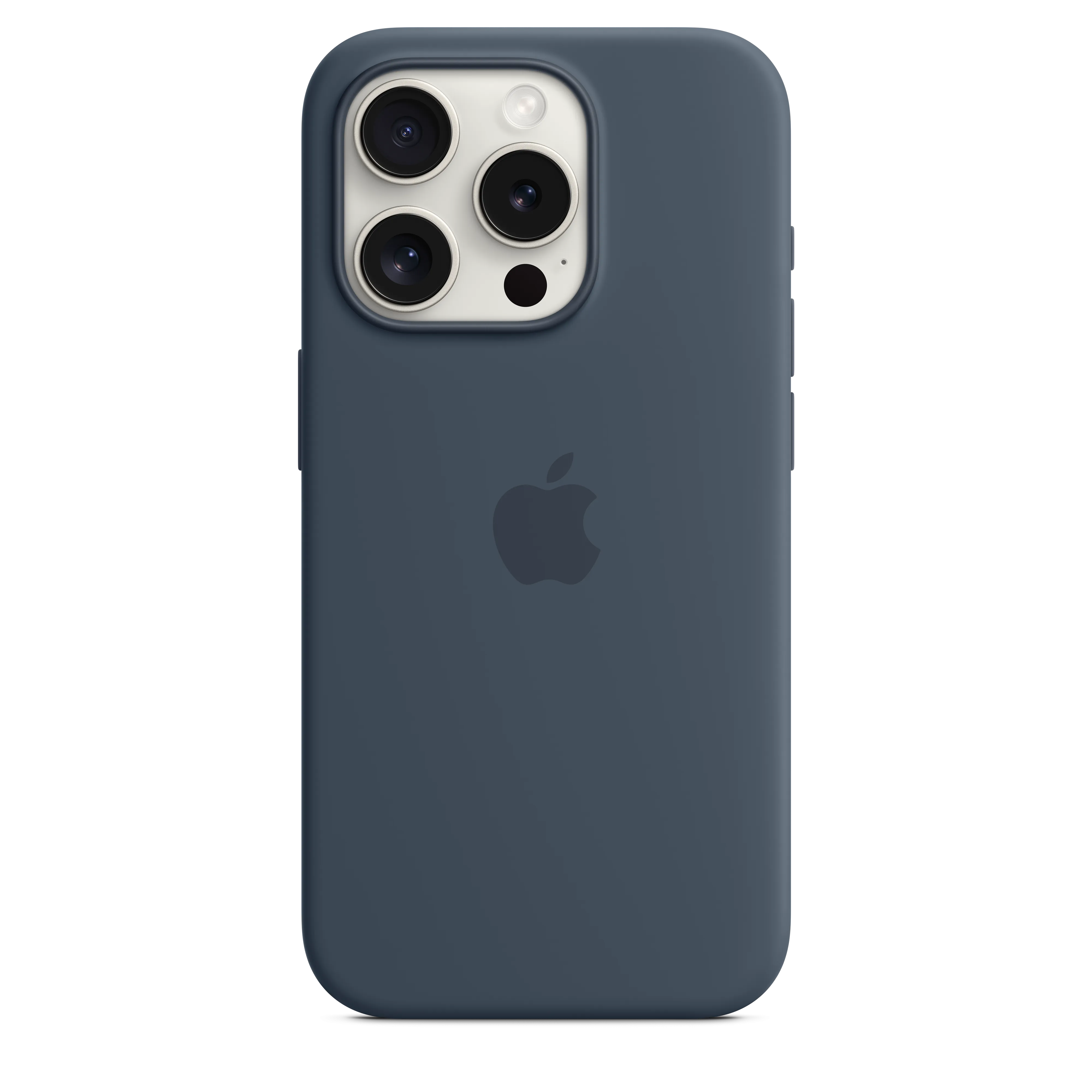 iPhone 15 Pro Silicone Case with MagSafe - Storm Blue