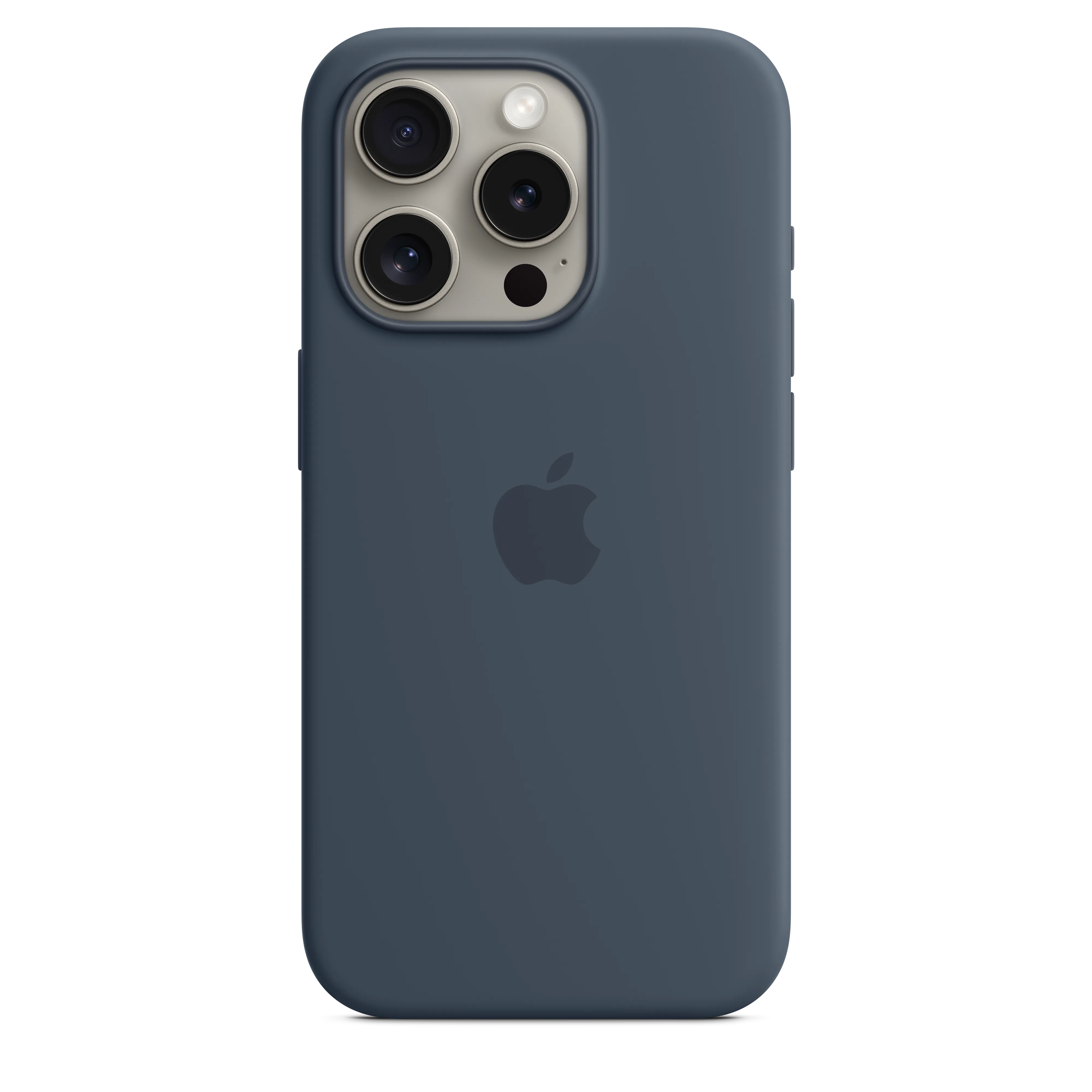 iPhone 15 Pro Silicone Case with MagSafe - Storm Blue