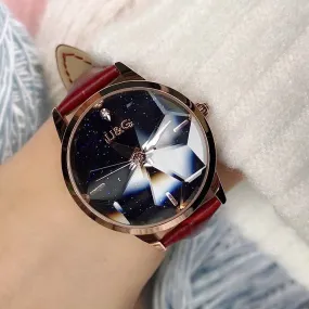 Irregular Mirror Starry Chassis Women's watch