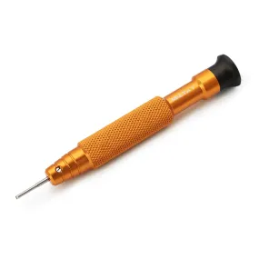 Japan Made Precision Screwdriver Cut-Out type for Watch Bracelet adjustment - 4 interchangeable blades, Titan Orange