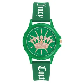 Juicy Couture Green Silicone Watch