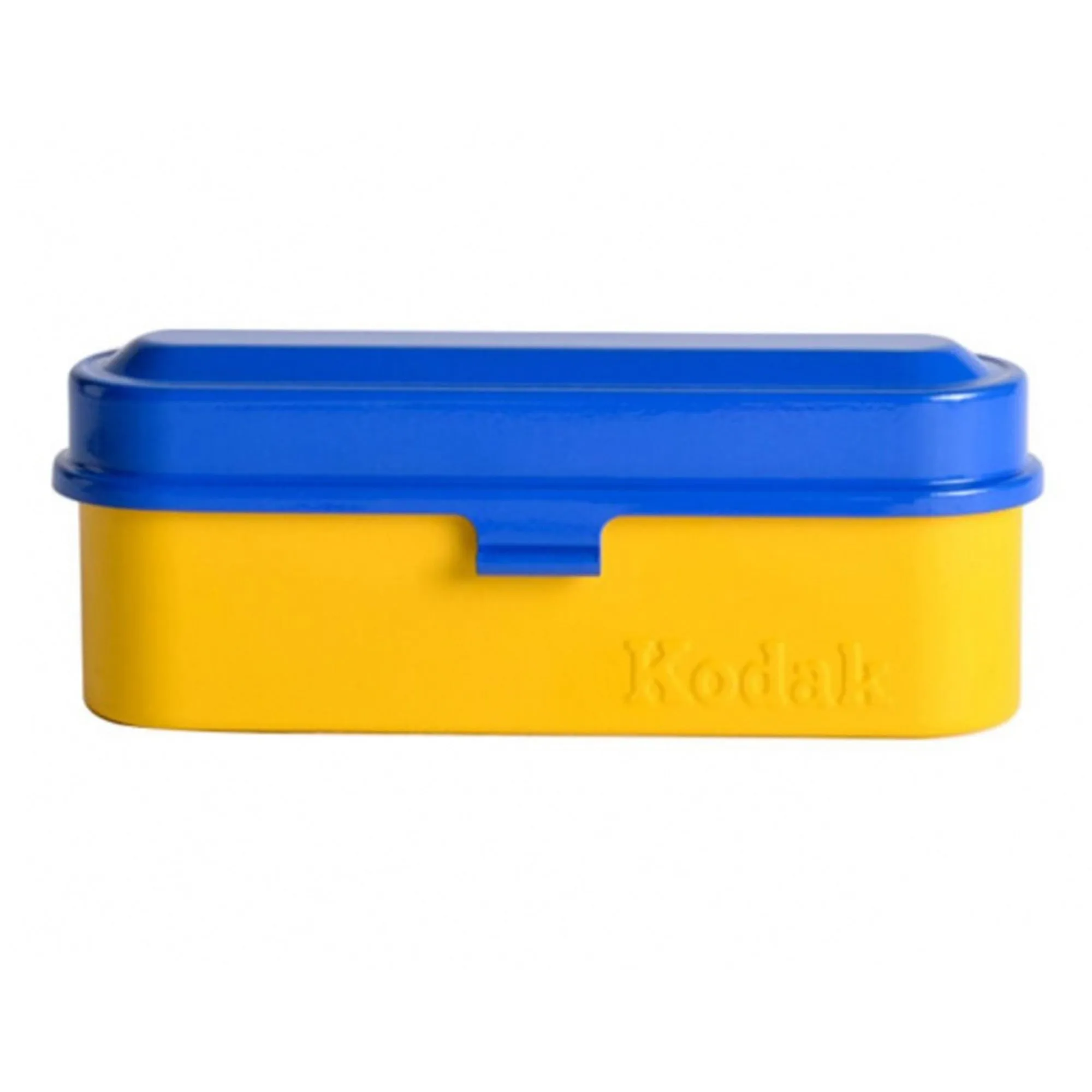 Kodak Steel 135mm Film Case (Blue Lid/ Yellow Body)