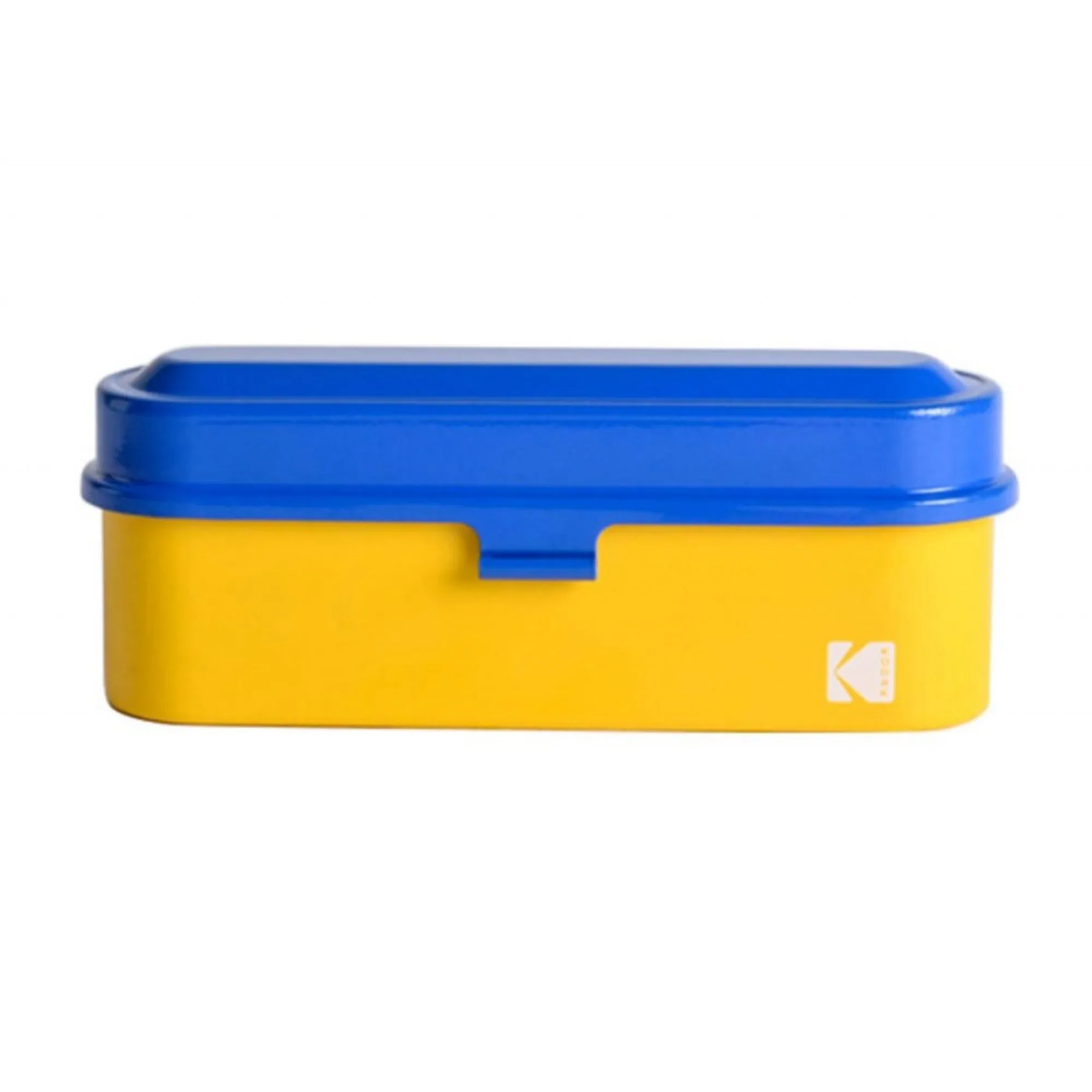 Kodak Steel 135mm Film Case (Blue Lid/ Yellow Body)