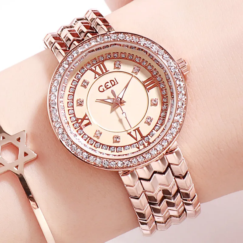 Large Round Dial Women's Watch