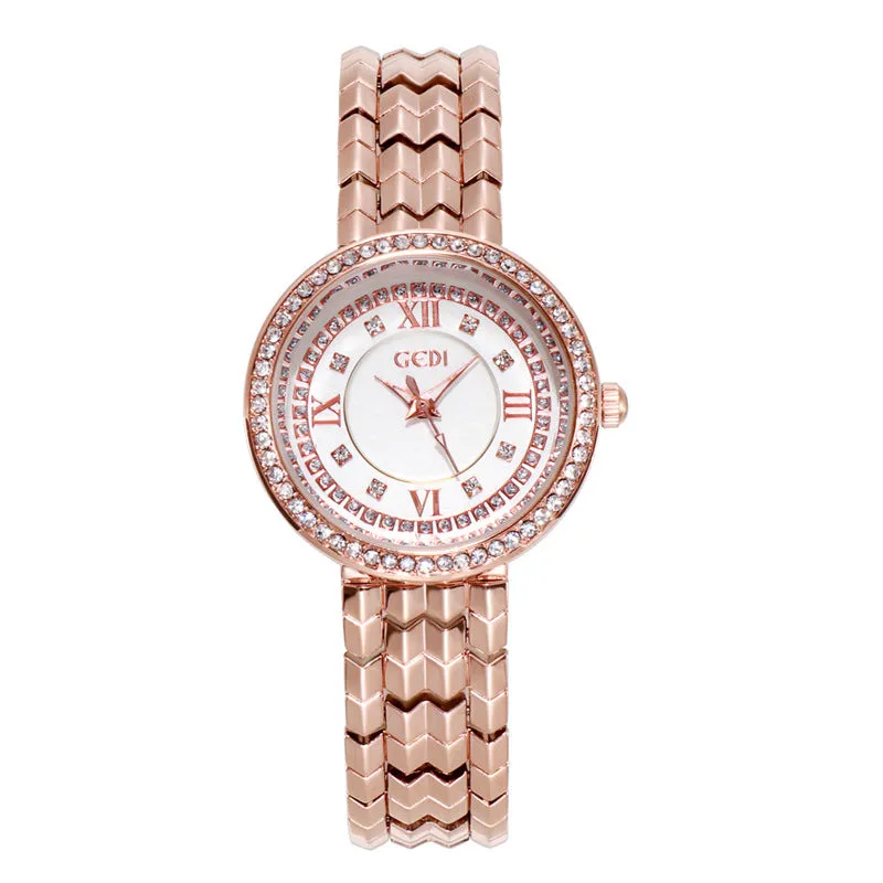 Large Round Dial Women's Watch