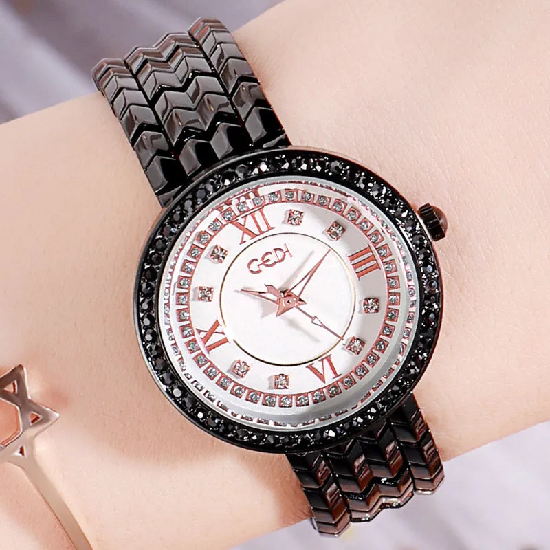 Large Round Dial Women's Watch