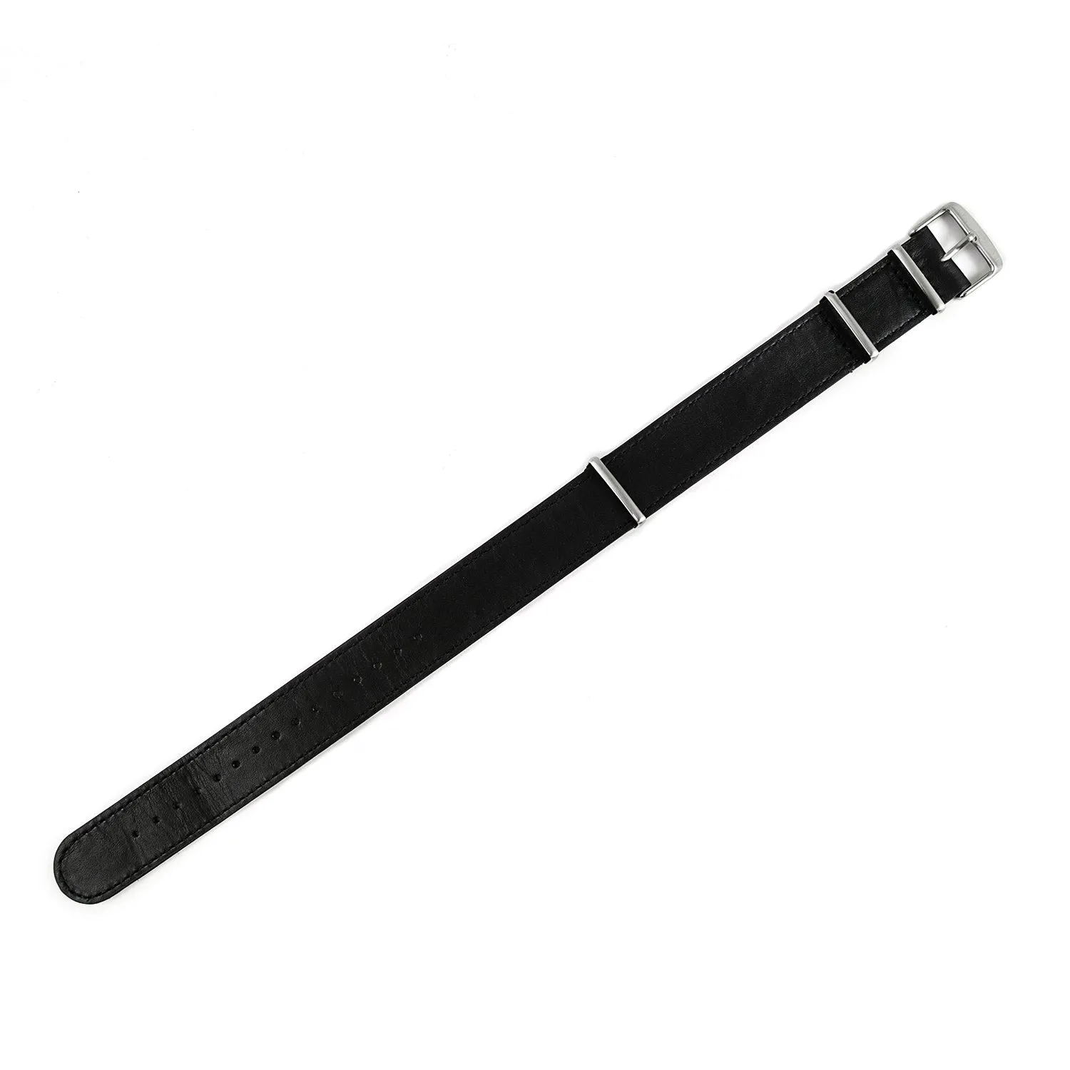 Leather DEFSTAN Strap, Black, 16mm