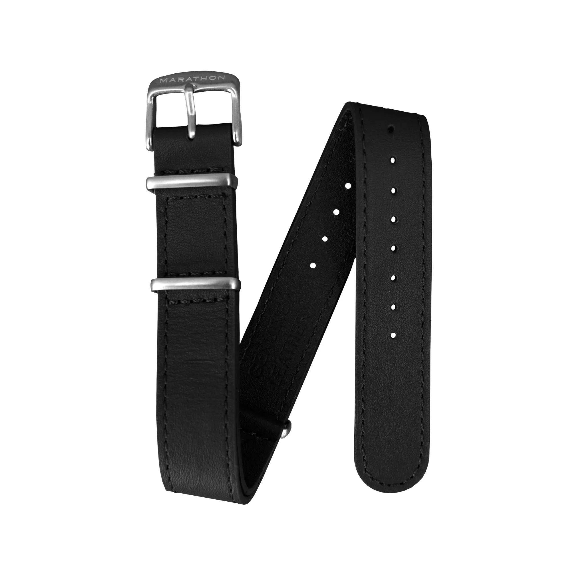 Leather DEFSTAN Strap, Black, 20mm