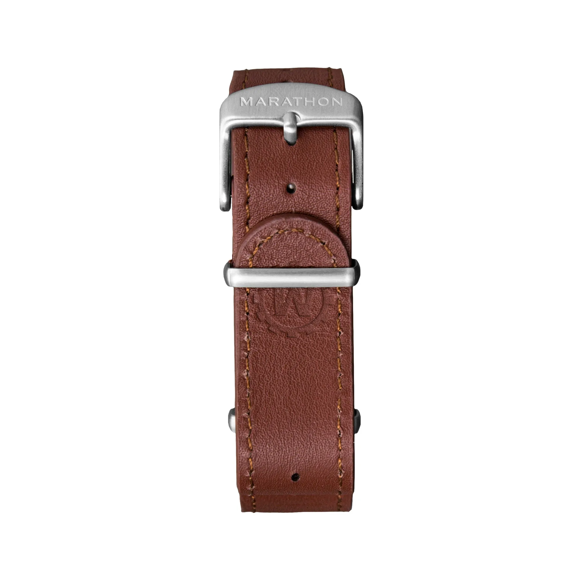 Leather DEFSTAN Strap, Dark Tan, 18mm