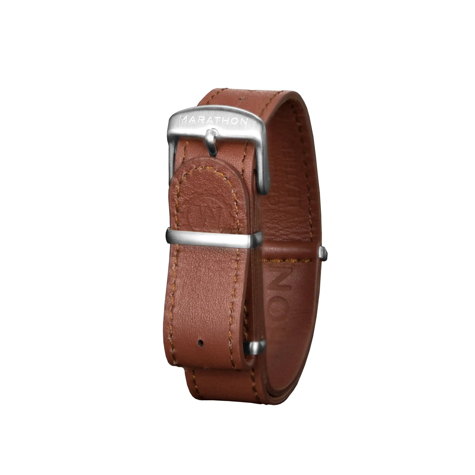 Leather DEFSTAN Strap, Dark Tan, 18mm