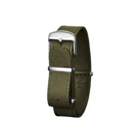 Leather DEFSTAN Strap, Olive Green, 16mm