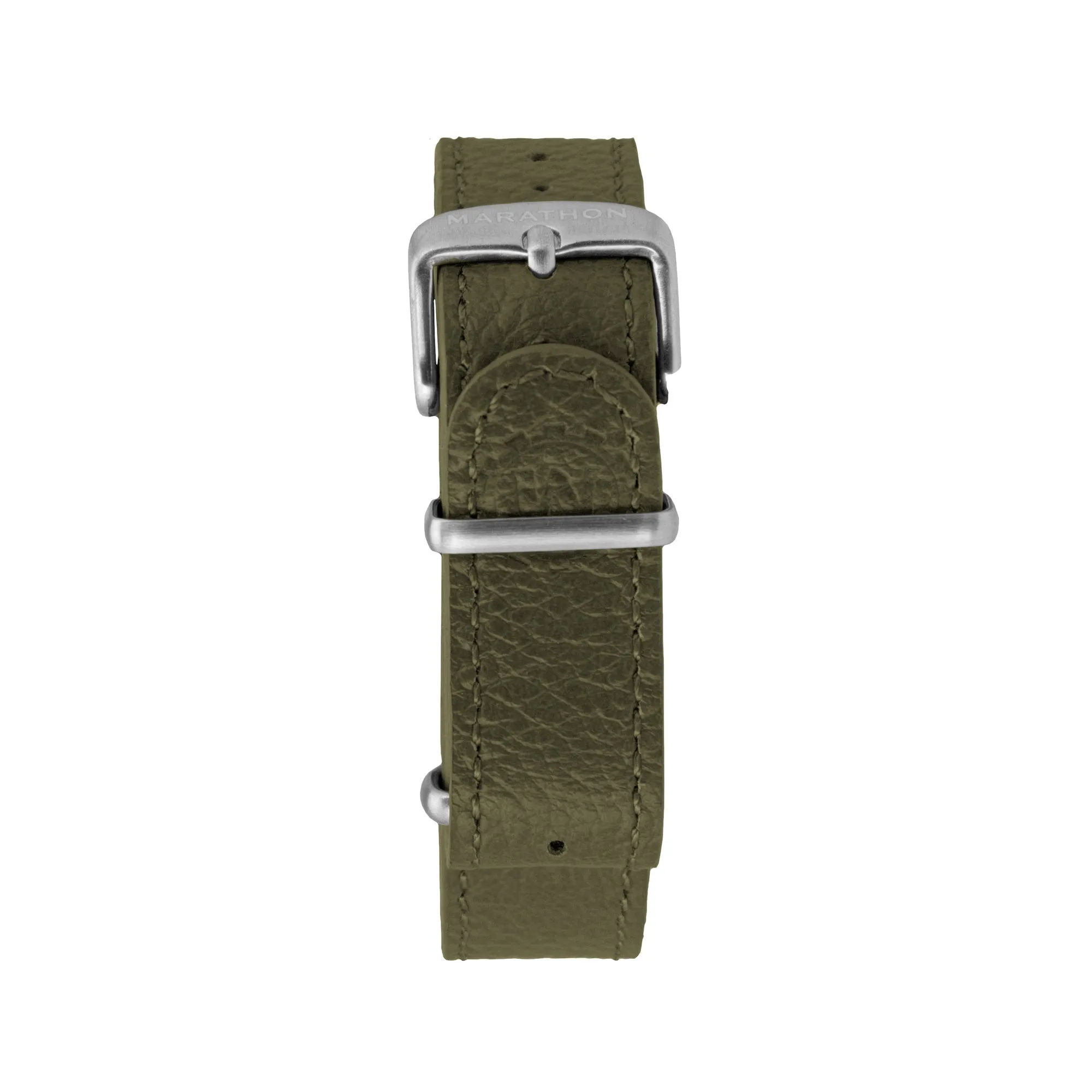 Leather DEFSTAN Strap, Olive Green, 20mm