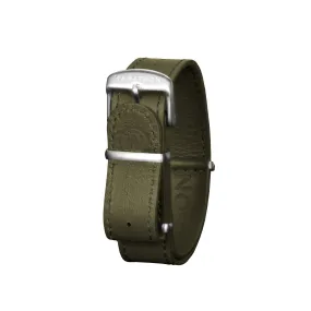 Leather DEFSTAN Strap, Olive Green, 20mm