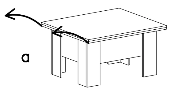 LIFTABLE AND EXTANDABLE COFFEE TABLE NORI 78X90CM 78x180CM CHOICE OF 4 COLORS