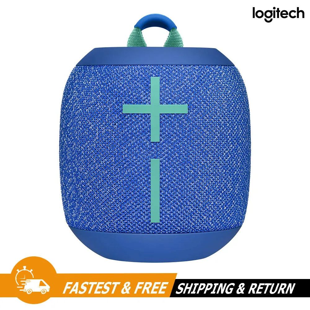 Logitech UE WONDERBOOM 2 Portable Waterproof Bluetooth Speaker 984-001550, Blue