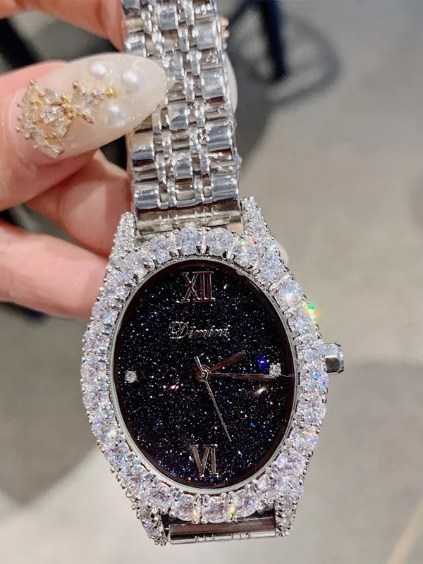 Luxury Diamond Starry Sky Pattern Durable Watch