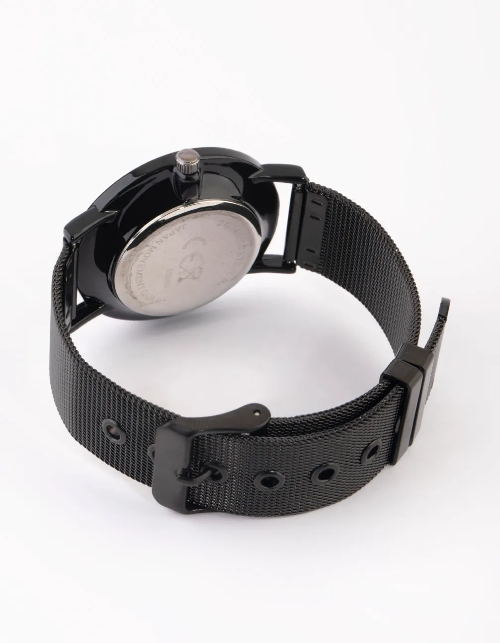 Matte Black Diamante Watch