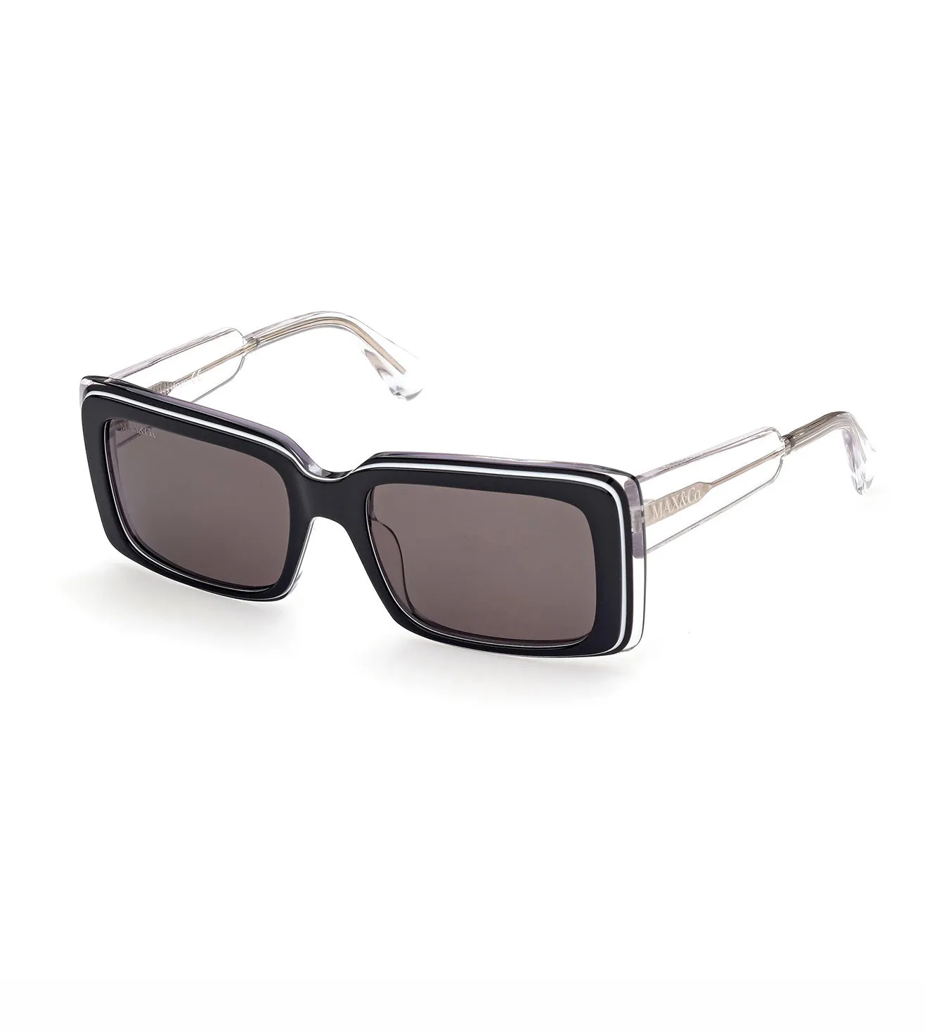 Maxmara Women's Dark Grey Square Sunglasses