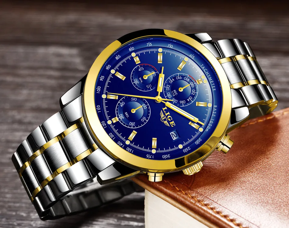 Men Watch Top Brand Luxury Quartz Watch  Waterproof Sport Watch