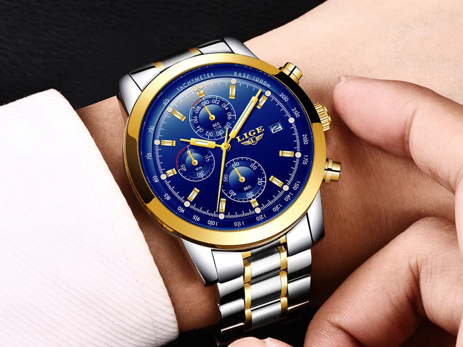 Men Watch Top Brand Luxury Quartz Watch  Waterproof Sport Watch