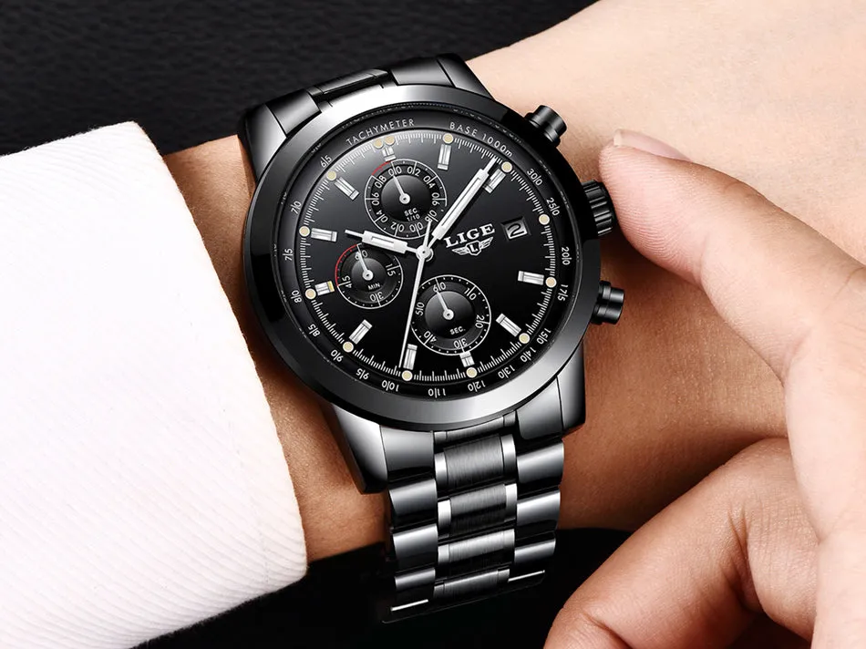 Men Watch Top Brand Luxury Quartz Watch  Waterproof Sport Watch