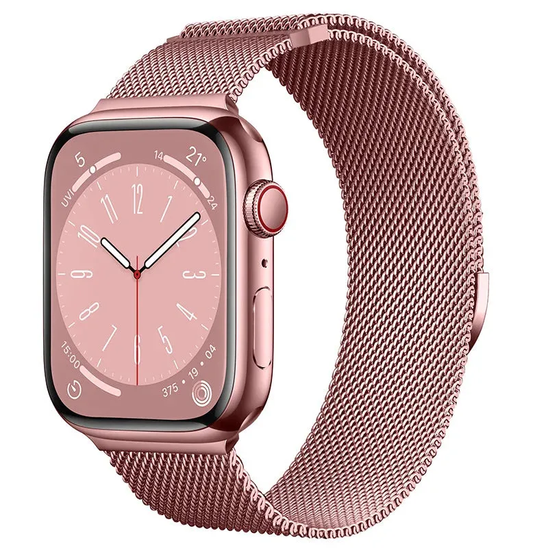 Milanese Loop Strap For Apple Watch Band 8 7 45mm 41mm Ultra 49mm Metal Magnetic Bracelet iWatch 6 5 4 3 SE 44mm 40mm 42mm Belt