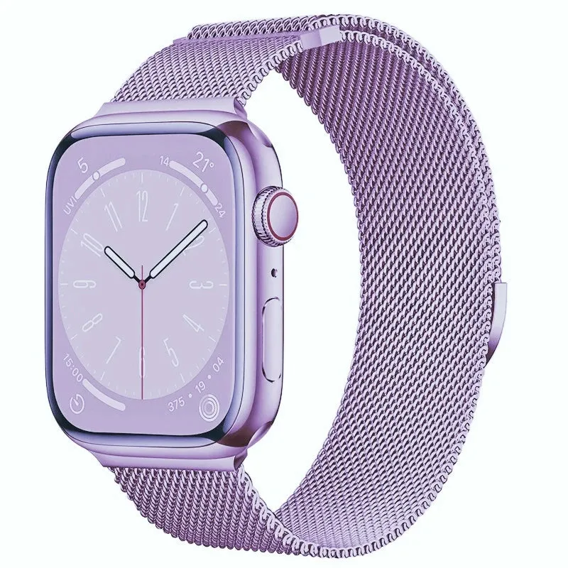 Milanese Loop Strap For Apple Watch Band 8 7 45mm 41mm Ultra 49mm Metal Magnetic Bracelet iWatch 6 5 4 3 SE 44mm 40mm 42mm Belt