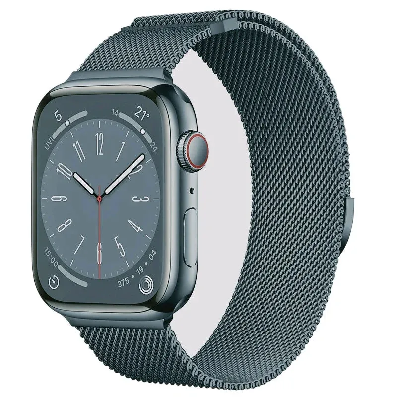 Milanese Loop Strap For Apple Watch Band 8 7 45mm 41mm Ultra 49mm Metal Magnetic Bracelet iWatch 6 5 4 3 SE 44mm 40mm 42mm Belt