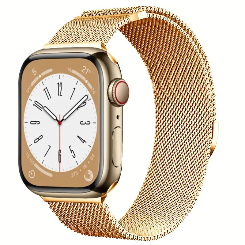 Milanese Loop Strap For Apple Watch Band 8 7 45mm 41mm Ultra 49mm Metal Magnetic Bracelet iWatch 6 5 4 3 SE 44mm 40mm 42mm Belt