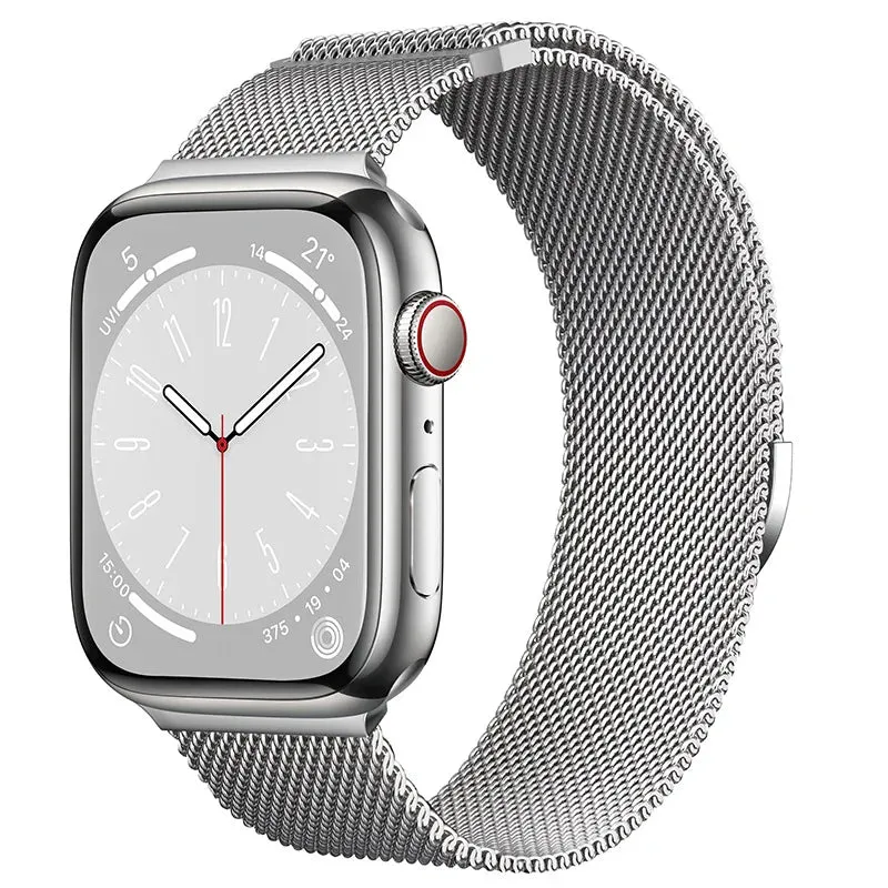 Milanese Loop Strap For Apple Watch Band 8 7 45mm 41mm Ultra 49mm Metal Magnetic Bracelet iWatch 6 5 4 3 SE 44mm 40mm 42mm Belt