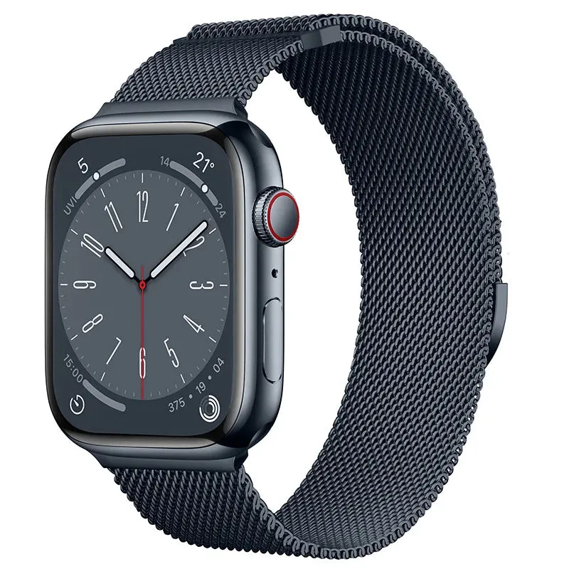 Milanese Loop Strap For Apple Watch Band 8 7 45mm 41mm Ultra 49mm Metal Magnetic Bracelet iWatch 6 5 4 3 SE 44mm 40mm 42mm Belt