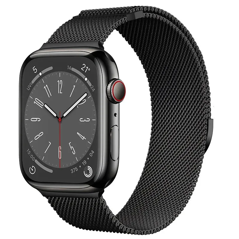 Milanese Loop Strap For Apple Watch Band 8 7 45mm 41mm Ultra 49mm Metal Magnetic Bracelet iWatch 6 5 4 3 SE 44mm 40mm 42mm Belt